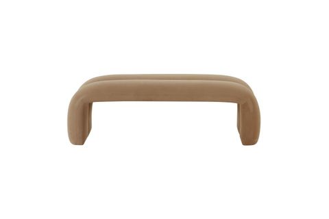 Leigh Taupe Velvet Channeled Bench At Gardner-White pertaining to Why the Taupe Velvet Channeled Bench is a Designer Favorite